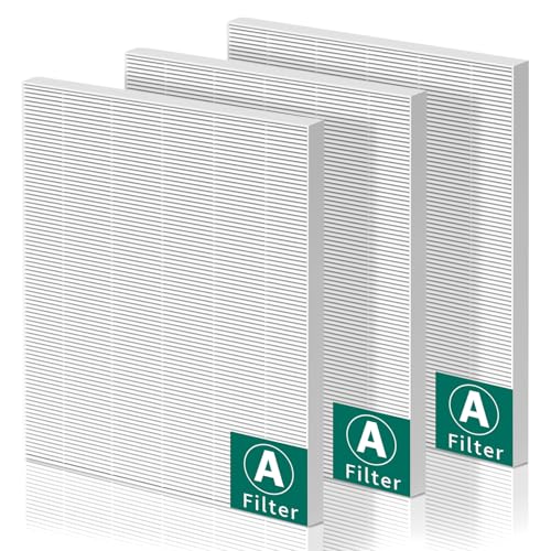 3 Pack 115115 HEPA Replacement Filter A Size 21 Compatible with Winix PlasmaWave Air Purifier C535 AM90 5300 6300 5300-2 6300-2 C909 9800, 115115 Filter A for C535 Air Filter For C535/5300/6