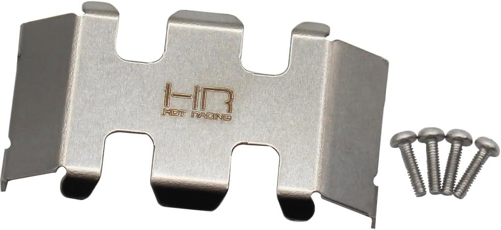 Hot Racing SXTF332C Stainless Steel Center Belly Skid Plate SCX24