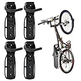 Auwey Bike Hanger - Wall Mount Bike Hooks for Garage, Indoor Shed Storage - Adjustable Heavy Duty Holds up to 66 lb