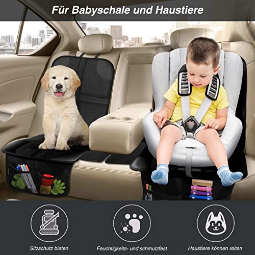 Autositzauflage Beshine Kindersitzunterlage für Autositzschoner, 2 Stück