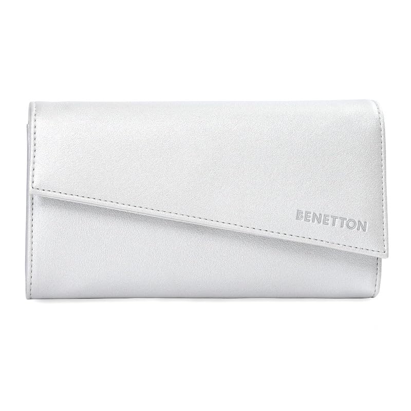 united colors of benetton Elyna Women Wallet - Metallic Silver, No. of Card Slot : 8-picture-28