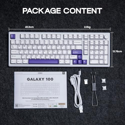 EPOMAKER Galaxy100 QMK/VIA対応 ワイヤレスメカニカルキーボード の商品画像 8