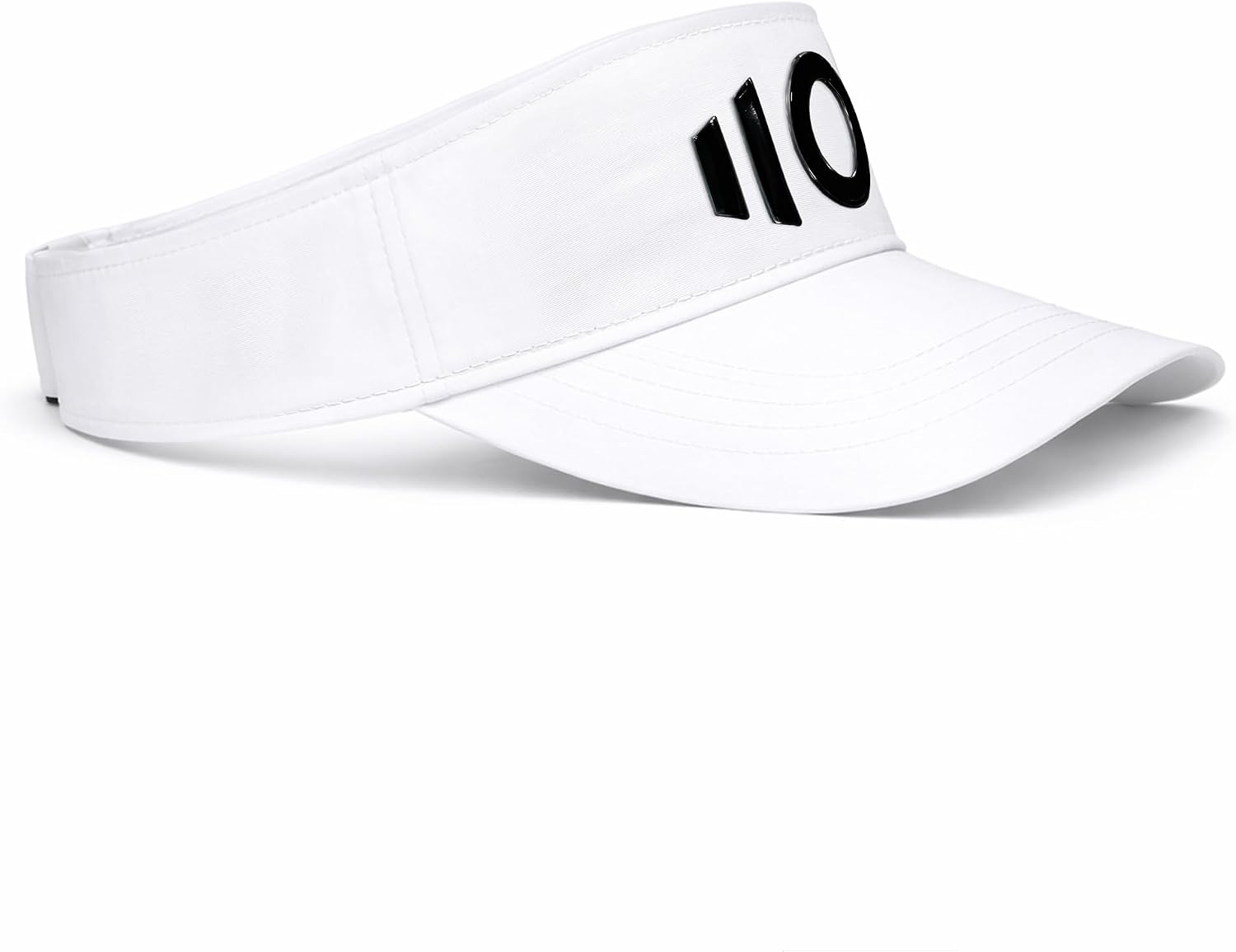 Sports Performance Visor, Adjustable Sun Visor Hat, 100% Nylon Lightweight Sports Visor, White Navy