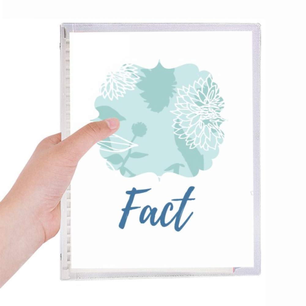 Cahier à feuilles en spirale Chrysanthèmes rechargeable pour journal intime et notes - 5