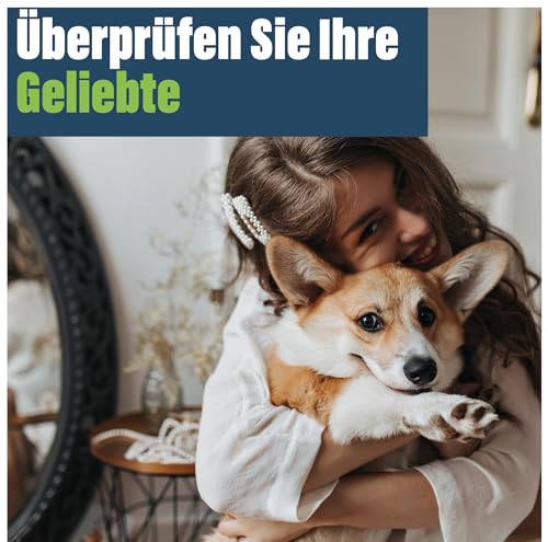 Digitales Haustierthermometer für Tierbesitzer von Hunden, Katzen, Pferd, Tierärzten, flexible Temperatursonde, inkl. Tierarzt-Diagramm