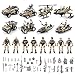 HOSPONY 56-in-1 Army Men Toys for Boys 4-7 6-8 8-12, Military Truck/Helicopter/Kayak Boat/Motorcycle/Army Men Action Figures/Weapon Gears, Army Toys for Boys Kids Birthday Gifts Party Favors