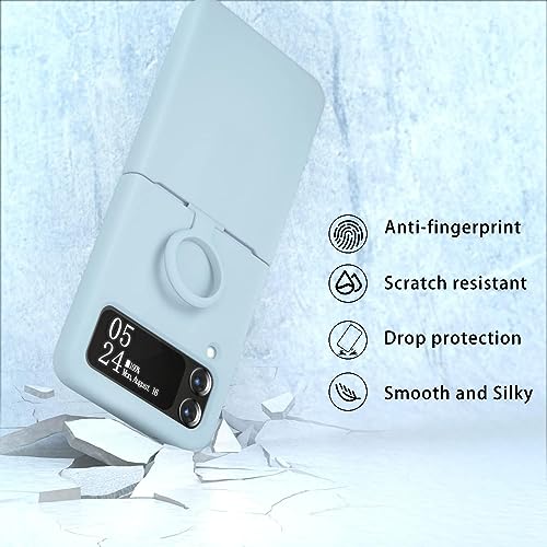 Image of MIDOS Back Cover Compatible with Samsung Z Flip 4 Silicone Case Full Protection Shock Proof Case for Samsung Galaxy Z Flip 4 (C-Green)