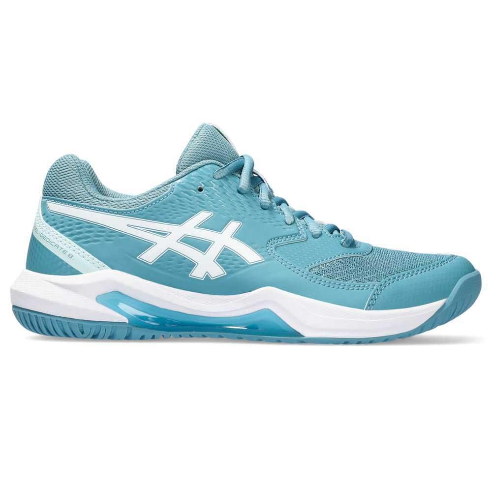ASICS Dedicate 8 Mujer Zapatos de Tenis Blanco Plata