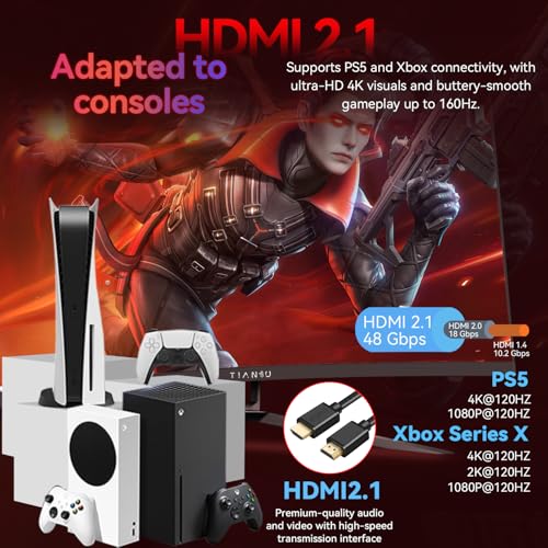 Image of 32 inch 4K 160Hz Curved Gaming Monitor,1ms FreeSync,95% DCI-P3,HDMI2.1,VESA | UHD 125% sRGB 1500R Curvature Factory Calibration Dual Stereo Speakers DP 1.4 VESA Zero stutter for gaming and office