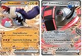  Riesenzahn ex Doppelstern & Eisenrad ex Doppelstern Set Karmesin & Purpur 123;143/198 Sammelkarten Pokemon Einzelkarten