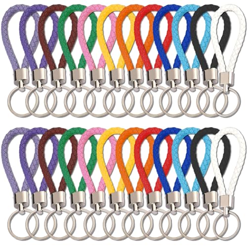 CZAYEFNH Anilla Llavero，Diseño Sencillo y Versátil - Conjunto de 24 Piezas en 12 Colores - Ideal Para Usos Diarios y Regalos