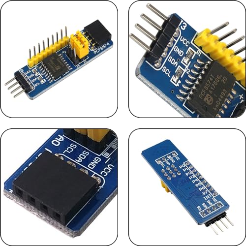 8-Stück PCF8574 IO Erweiterungsplatine I/O-Expander I2C Bus Auswertungs-Entwicklungs-Modul PCF8574 Modul ist geeignet für Arduino