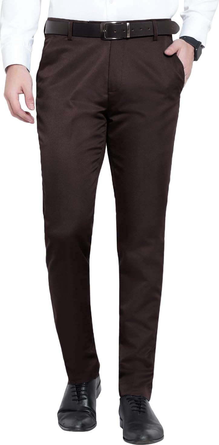 fashionmk Regular Fit Men Brown Trousers AA-Brown PANTS-38-image-48