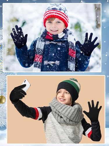Image of EBOOT 3 Pairs Winter Kids Gloves Warm