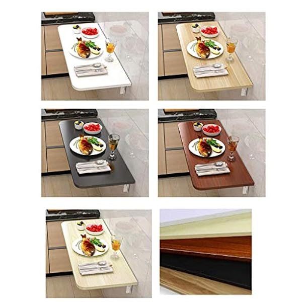 Opklapbare wandgemonteerde neerklapbare tafel, inklapbaar hout Ruimtebesparend uitklapbaar converteerbaar bureau werkbank multifunctionele computer schrijven dineren (wit 100x40cm) (lichte kleur 120x4