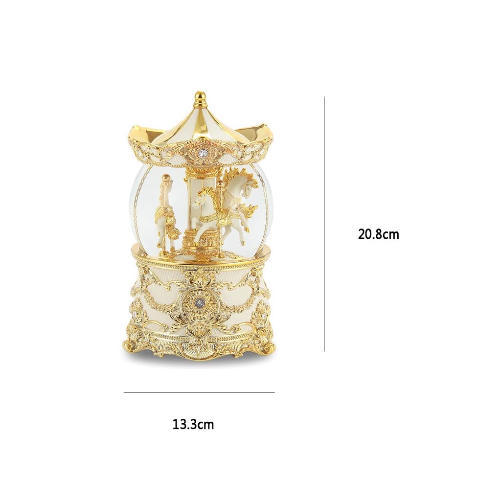 Music Box Music Box Carosello Crystal Ball Girls Girls Day Regali di Natale