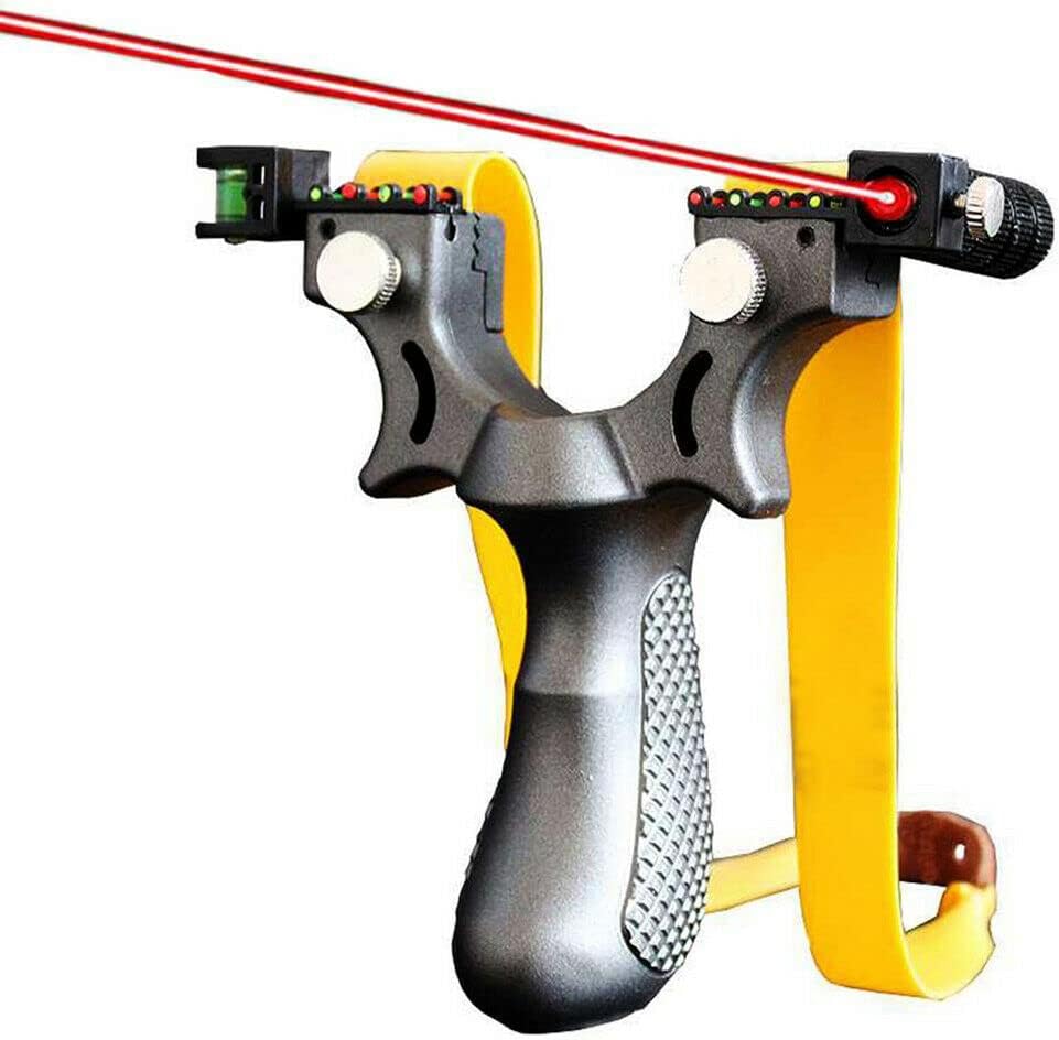 High Velocity Hunting Slingshot with Adjustable Laser Sight, Resin Sling Shot Catapult Slingshots Hunt,Professional Outdoor Entertainment for Boys, Adults, Hunter