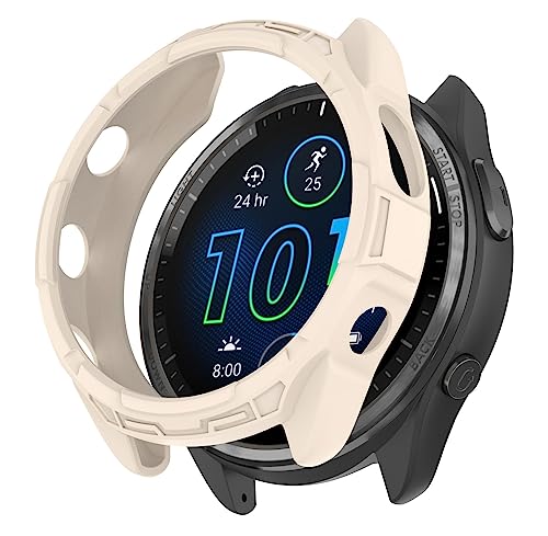 SHEAWA for Garmin�K�[�~�� Forerunner 965 �P�[�X �J�o�[ �ی�P�[�X �݊��i TPU�S�� �ی�J�o�[ �ϏՌ� �A�N�Z�T���[ (�A�C�{���[)