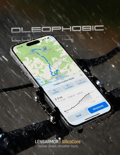 Image of Lensarmor Compatible with iPhone 17 / iPhone 16 Pro Borderless Privacy Screen Protector, 0.33 mm 300 CC Military Grade Anti Spy Tempered Glass, Full View, Case Friendly, Scratch Resistant