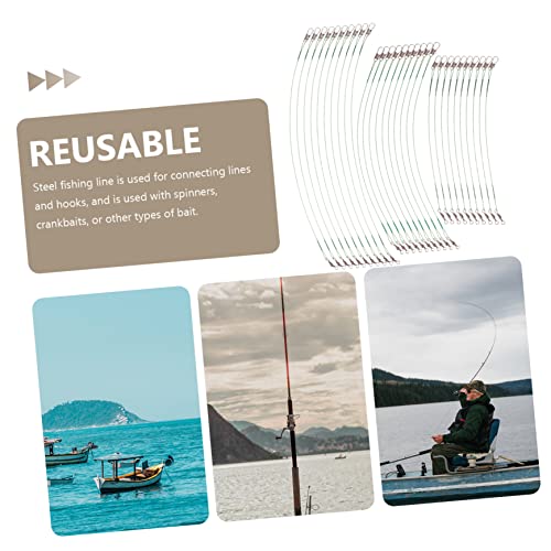 BESPORTBLE 150 piezas líderes de pesca con diseño snap miniatura 4
