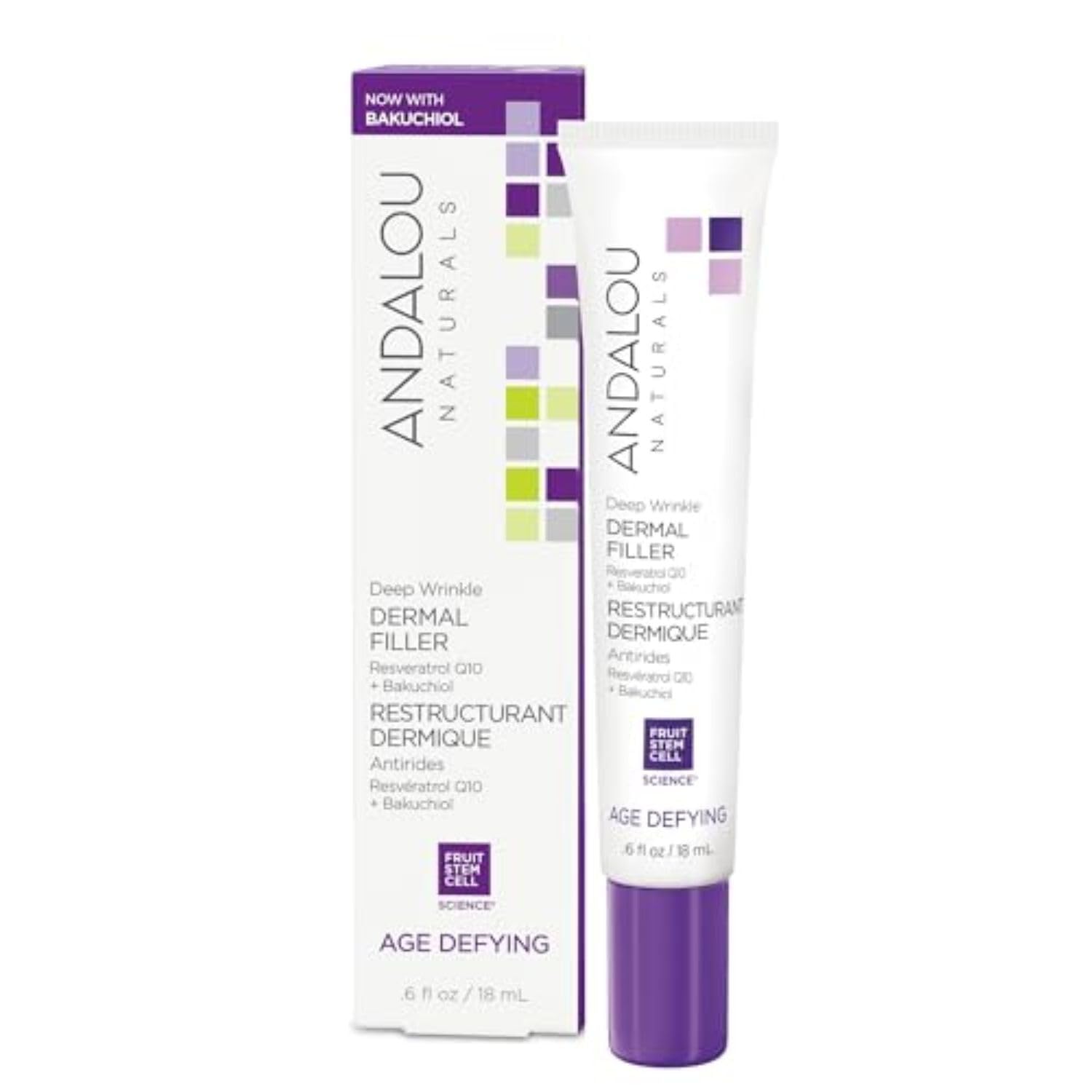 Andalou Naturals Deep Wrinkle Dermal Filler, 18 Ml