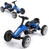 🏁 Unendlicher Fahrspaß - Einfach in die Pedale treten und das Lenkrad drehen wird das Gokart vorwärts, rückwärts, sowie nach links oder rechts bewegen. Mit unserem Go Kart können Ihr Kind viel Spaß haben und gleichzeitig aktiv bleiben.