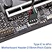 XMSJSIY USB-C to 4 Pin Header Motherboard Adapter Cable 22AWG 5V/3A USB Type-C Male Plug to Motherboard 4 Pin 0.1