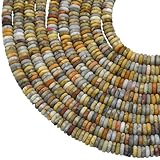 185 pièce de perles d'agate indienne naturelle:il y a 185 pièces de perles rondelles d'agate, qui sont en quantité suffisante pour réaliser différents objets artisanaux, et ils sont livrés dans une boîte transparente pour un rangement et un transport faciles