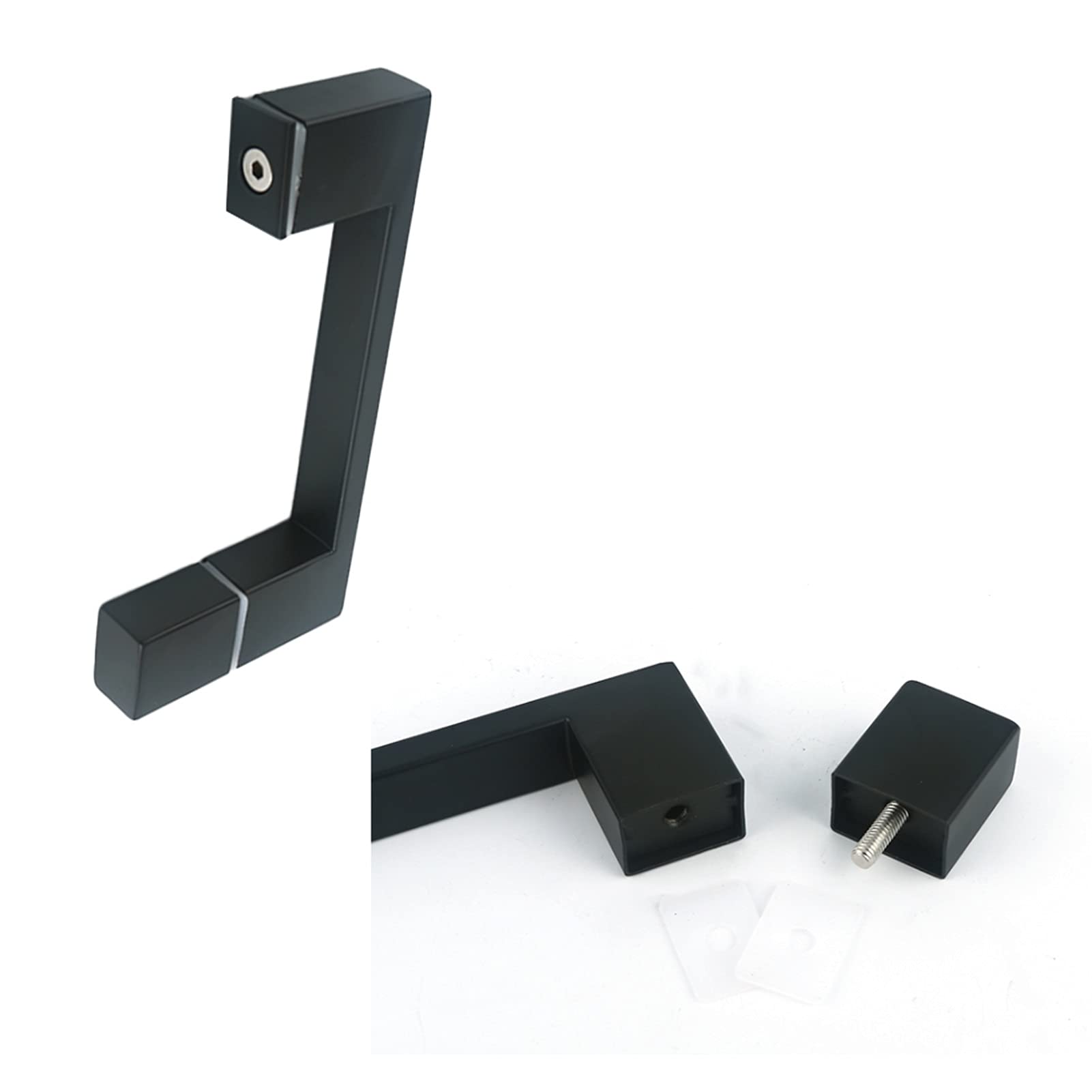 Poignée de porte de salle de bain pour porte en verre, poignée de porte coulissante en acier inoxydable 304, remplace les poignées de porte anciennes ou endommagées (taille : 145 mm) ()