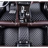 Auto FußMatten Set für BM-W X4 G02 MK2 2019~2022(LHD), Auto Vollständige Abdeckung Fussmatten Leder FußMatten Wasserdicht Bodenmatten Allwetter Vorne Und Hinten Schutz Matten,Black-RHD