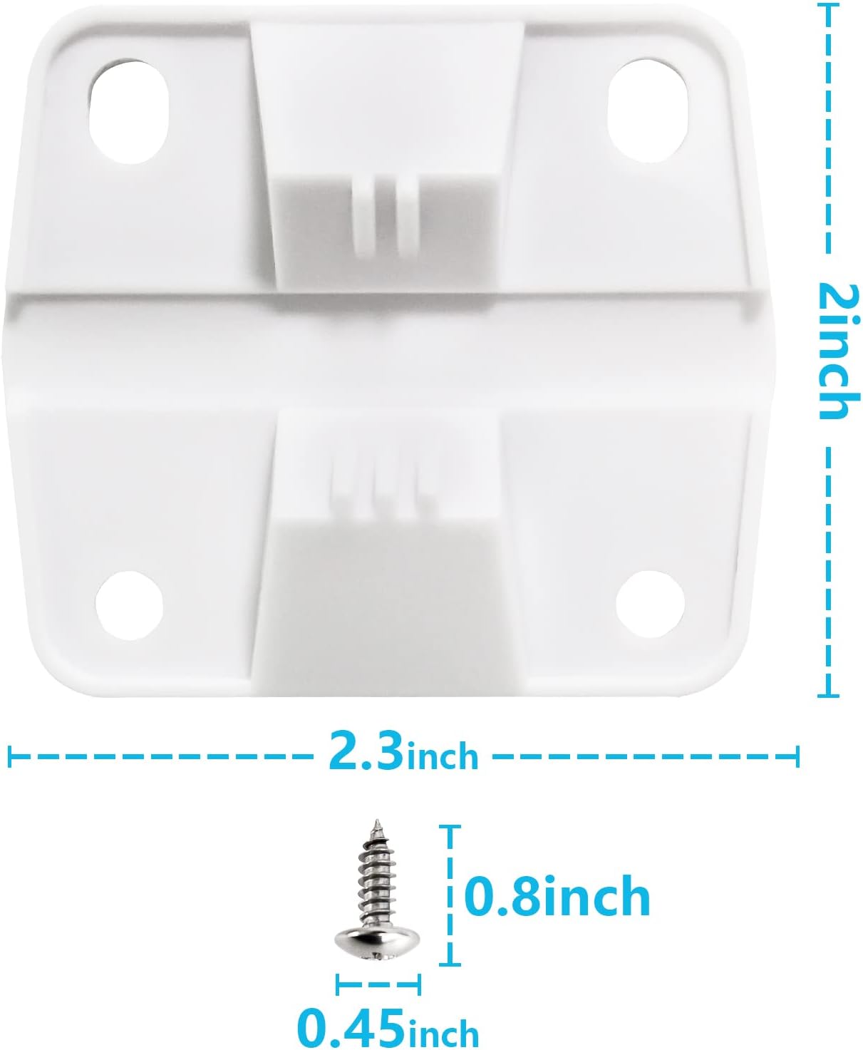 RO6G Cooler Replacement Plastic Hinges with Screws Set for Coleman Cooler - 4 Pack