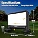 VIVOHOME 20 FT Inflatable Projector Screen for Outside, Blow Up Movie Screen Outdoor Use, Mega Large TV Screen with Carry Bag for Backyard, Tube Leg Support