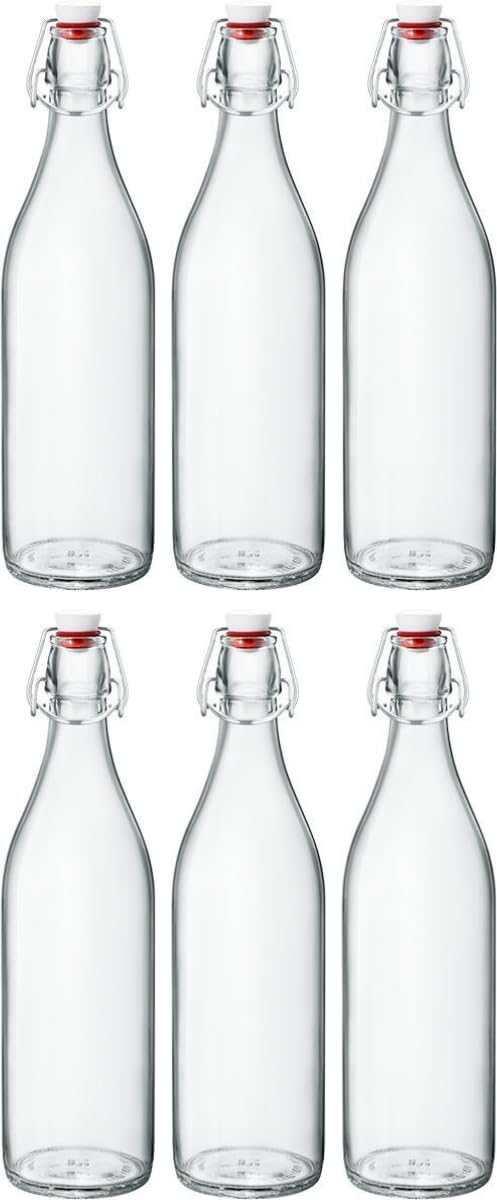 Bormioli Giara - Bottiglie di vetro 6pz 1000 ml