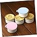 Parliky 3Pcs Silicone Pet Can Covers Dog Food Can Lids Fresh-Keeping Sealers Flexible Multi-Colored Reusable Stretch Seal Lids for Pet Food Storage