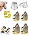 FIVEIZERO Thimble Kit– 7 PCS Sewing Thimbles for Hand Sewing, Metal Finger Protectors, Thimble Ring for Quilting and Embroidery