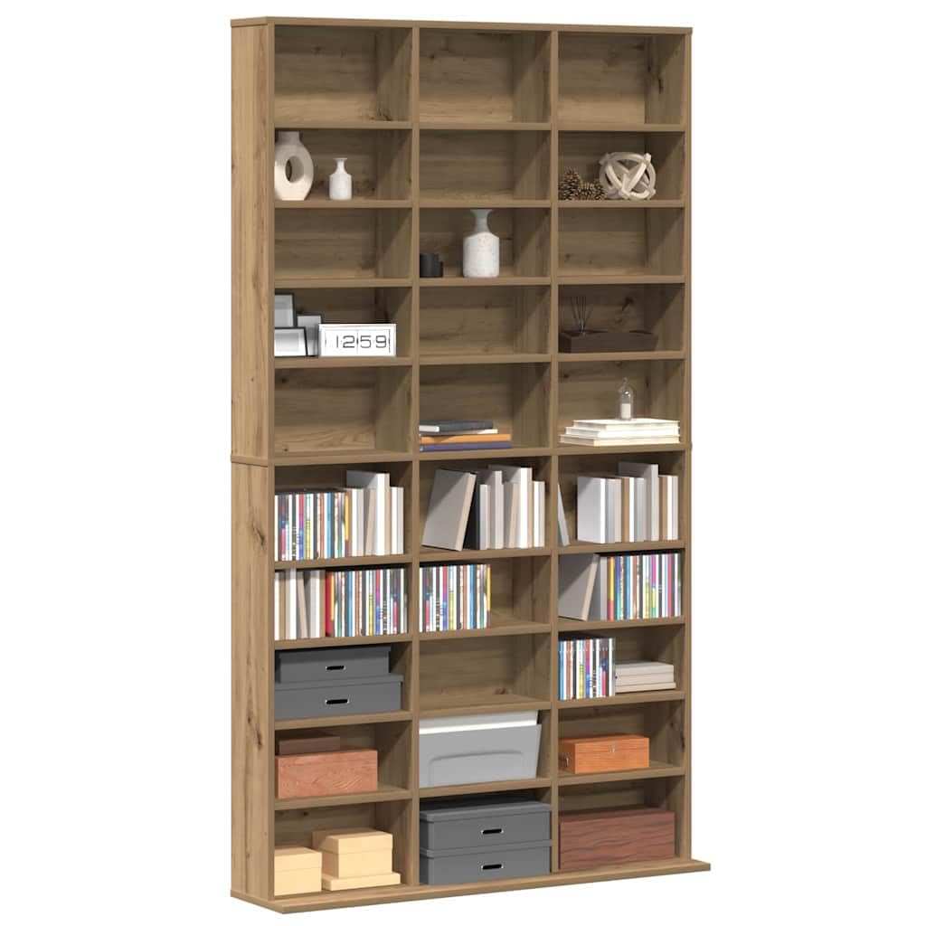 vidaXL CD Cabinet Artisan Oak 101 x 23 x 177.5 cm Engineered Wood