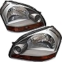 LOYALHEARTDY For 2005 2006 2007 2008 2009 Tucscon Halogen Headlights Assembly Pair Set, Headlight Left Driver and Right Passenger Side Headlamps 921012e050, 921022e050 (US Stock)
