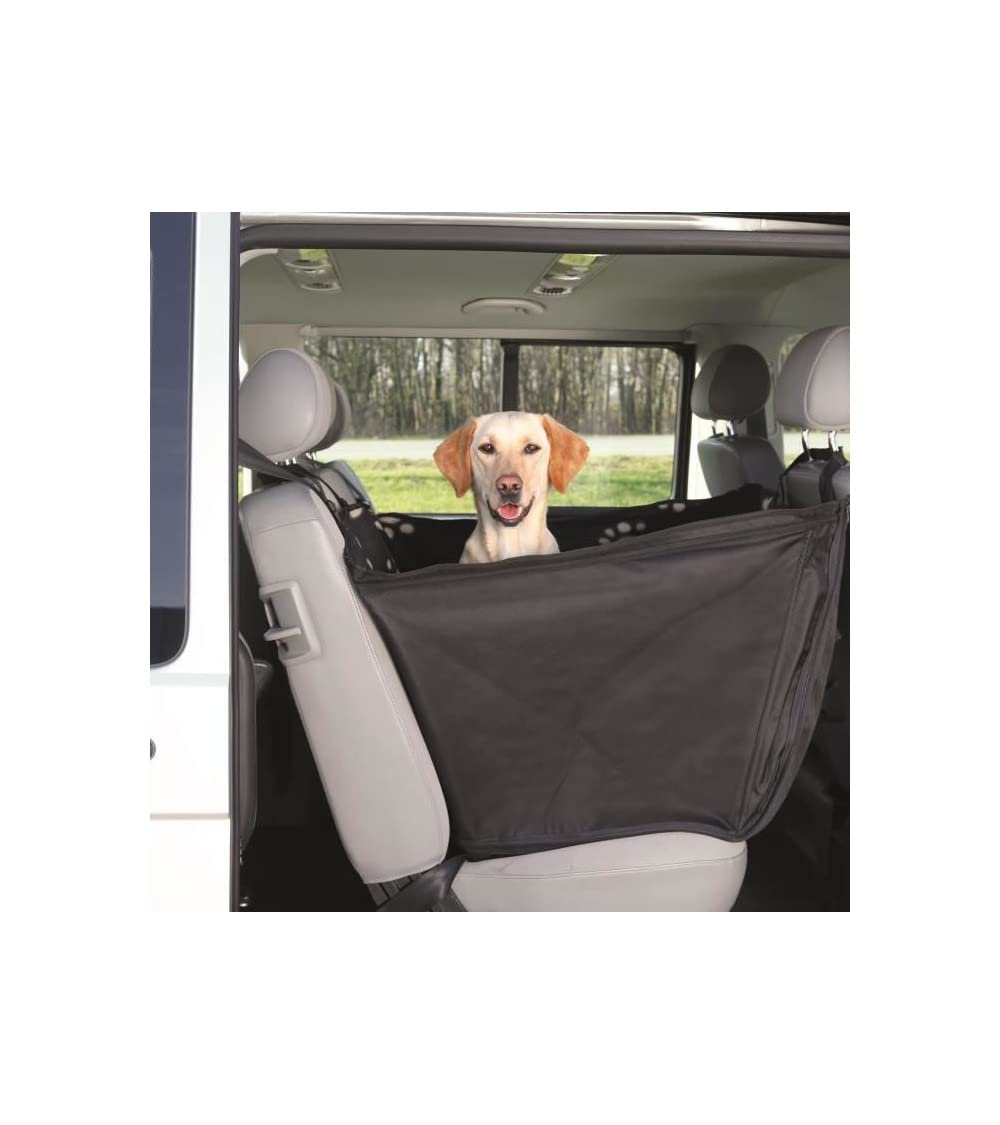Trixie 13231 - Telo protettivo per auto, 0,65 x 1,45 m, colore: nero/beige