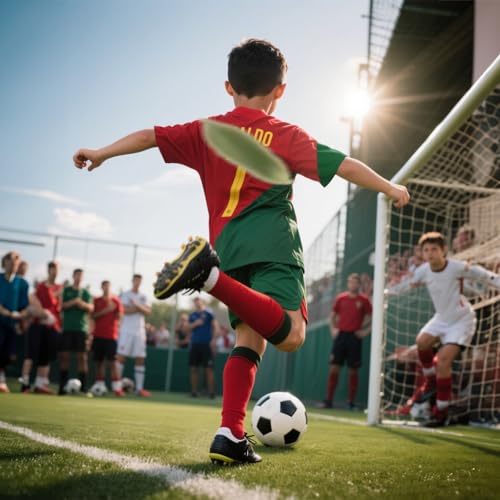 Boys Soccer Jerseys, Youth Soccer Practice Jersey Outfits #7, Training Uniform Set for Kids2