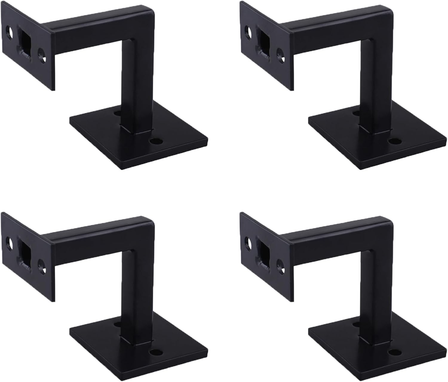 4 Packs 304 Stainless Steel Heavy Duty Hand Rail Bracket for Indoor & Outdoor Stairways Handrail, Staircase Bracket Hardware Accessories