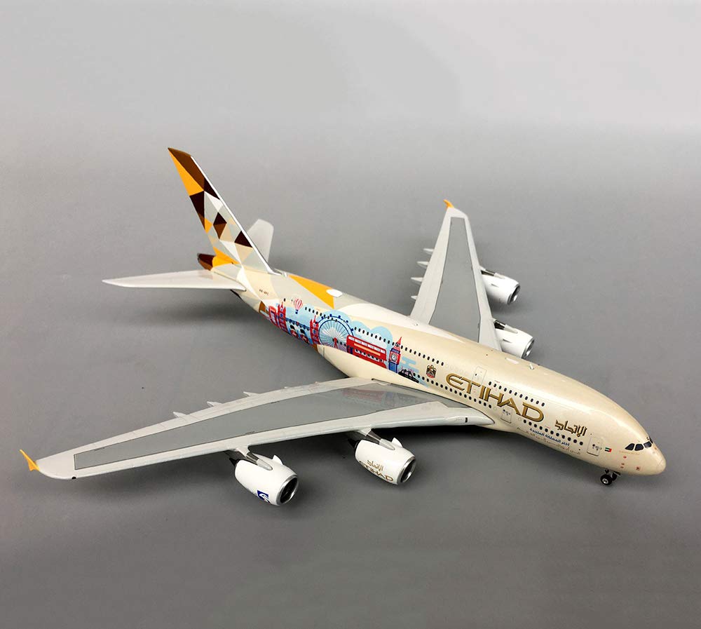 Modèle Avion Métal 1:400 Etihad A380 - Maquette Avion Collection Et Décoration