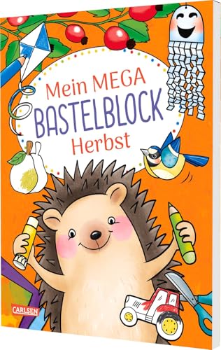 Mein MEGA Bastelblock: Herbst: Schneiden, malen, kleben und basteln: ab 5 Jahren