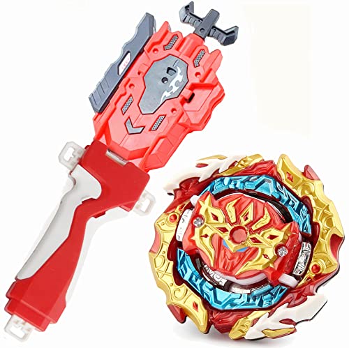 Mopogool Play Blade Blade Toy Set Metal Fusion B Blades Toys Battling Top Toys DB B-188 Astral Spriggan Customize Set Bey Battle Blade Burst Evolution Left and Right Spin String Launcher Grip