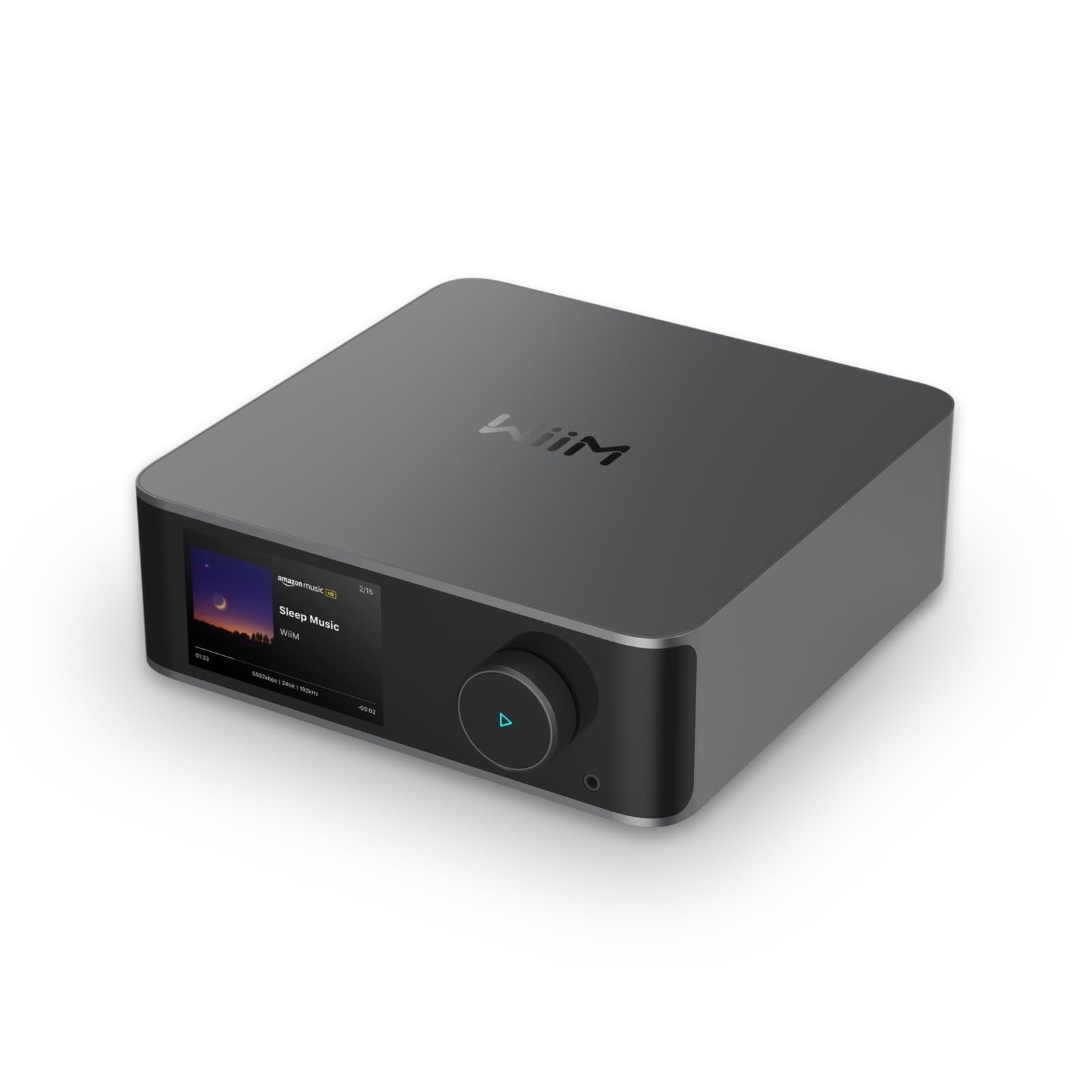 WiiM Ultra Multiroom Music Streamer | Chromecast, Alexa Support | Stream Music from Spotify, Amazon Music, Tidal and More | 3.5" Touch Display, HDMI, Voice Control | Remote Control Included | Space