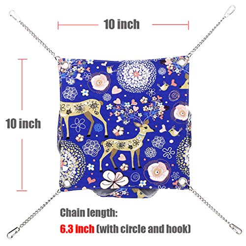 KINTOR - Amaca a doppia gabbia per pappagalli