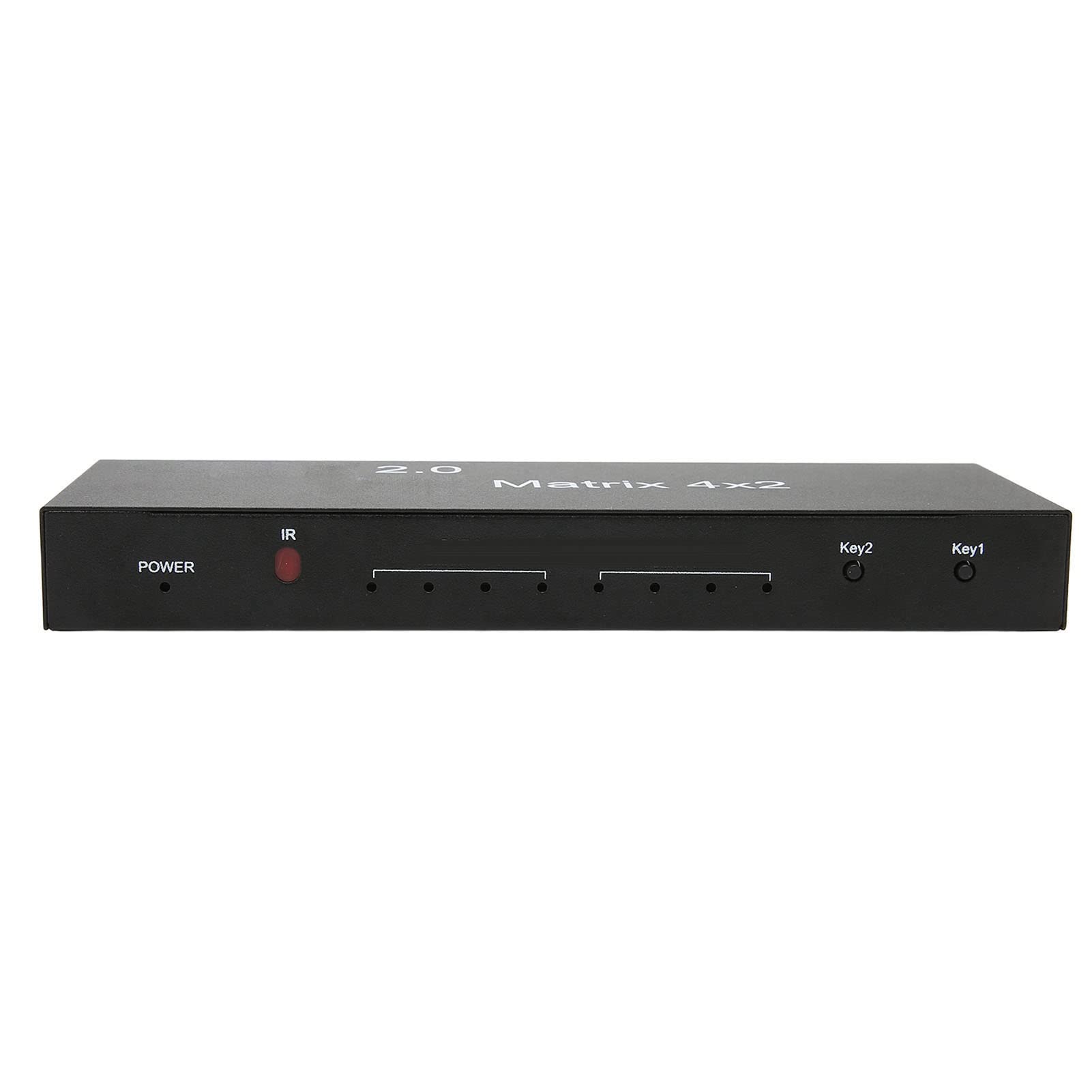 Switch HDMI Splitter HDMI 4K, Splitter Switcher HDMI, 4 in 2 Out 4K a 60 Hz Uscita audio ottica da 3,5 mm Telecomando Splitter video 100 V‑240 V(EU PLUG)