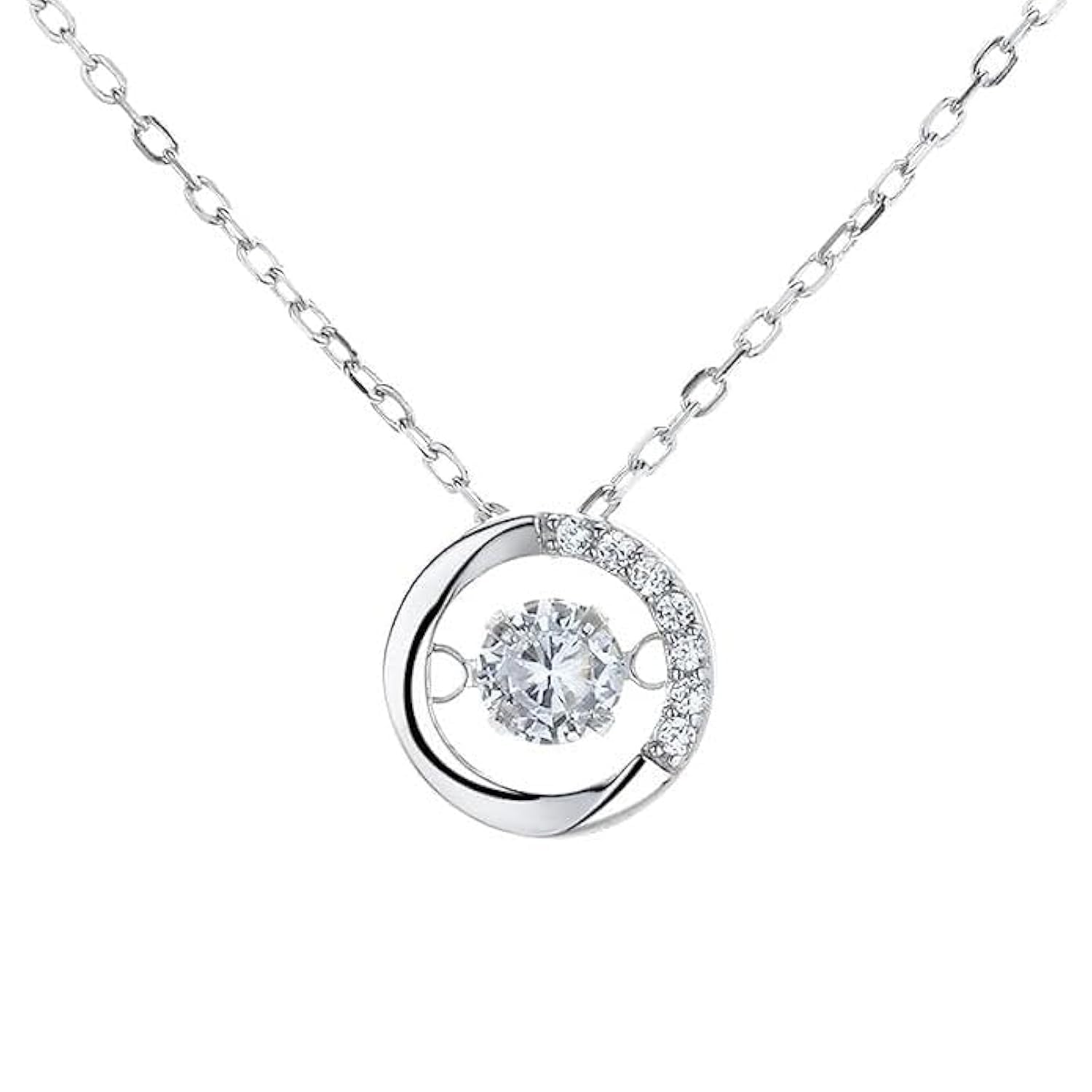 Crystal A beating heart 925 Sterling Silver Pendant Necklace for Women Gift Packing J.Rosée Fashion Jewelry JR-1121