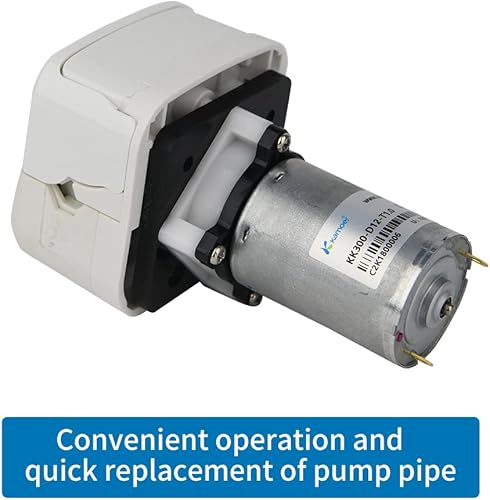 Miniatura 5 de Kamoer KK300-D bomba peristáltica de alto flujo 12V motor dc cambio rápido tubo bomba dosificadora líquida 2.7-9.8 fl oz/min 3 tipos de tubos