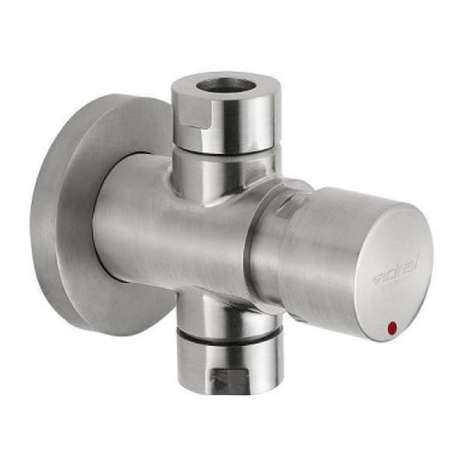 Grifo de ducha exterior temporizado 25 segundos de acero inoxidable cepillado - Idral 08430-30