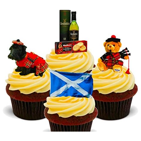 Made4You Scotland Edible Cupcake Toppers Cover